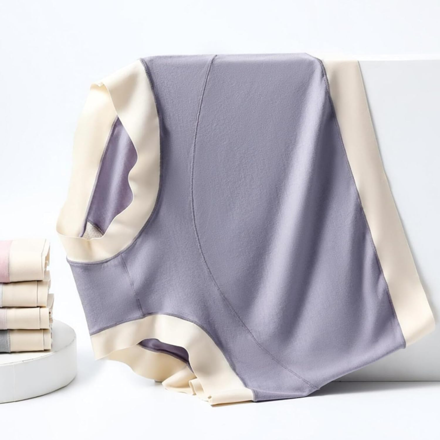 3 Pack Maternity Underwear over Bump High Waist Soft Absorbent Modal Pregnancy Panties for Women image number 5