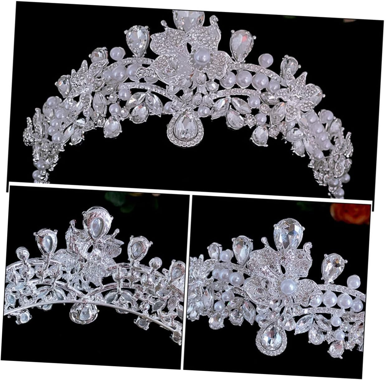 Baluue Wedding for Bride Luxurious Rhinestone Hair Jewelry for Prom and Parties Elegant Accessory for Women for Pageants and Special Occasions image number 2