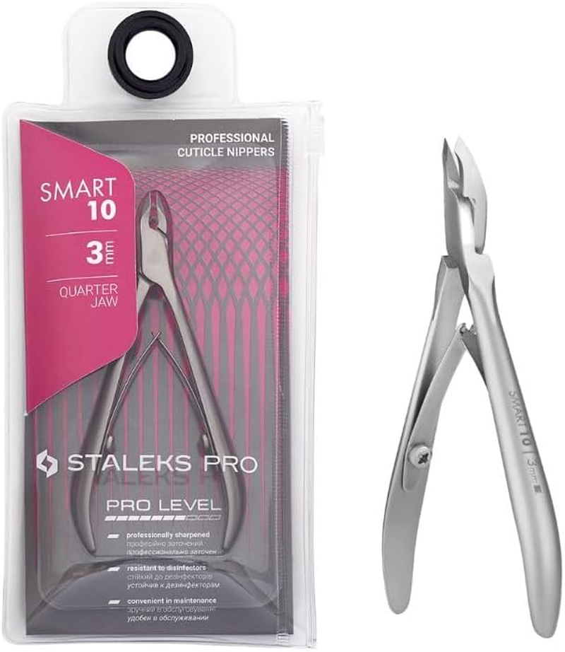 STALEKS PRO Professional Cuticle Nipper 3 Mm Stainless Steel NS-10-3 image number 1