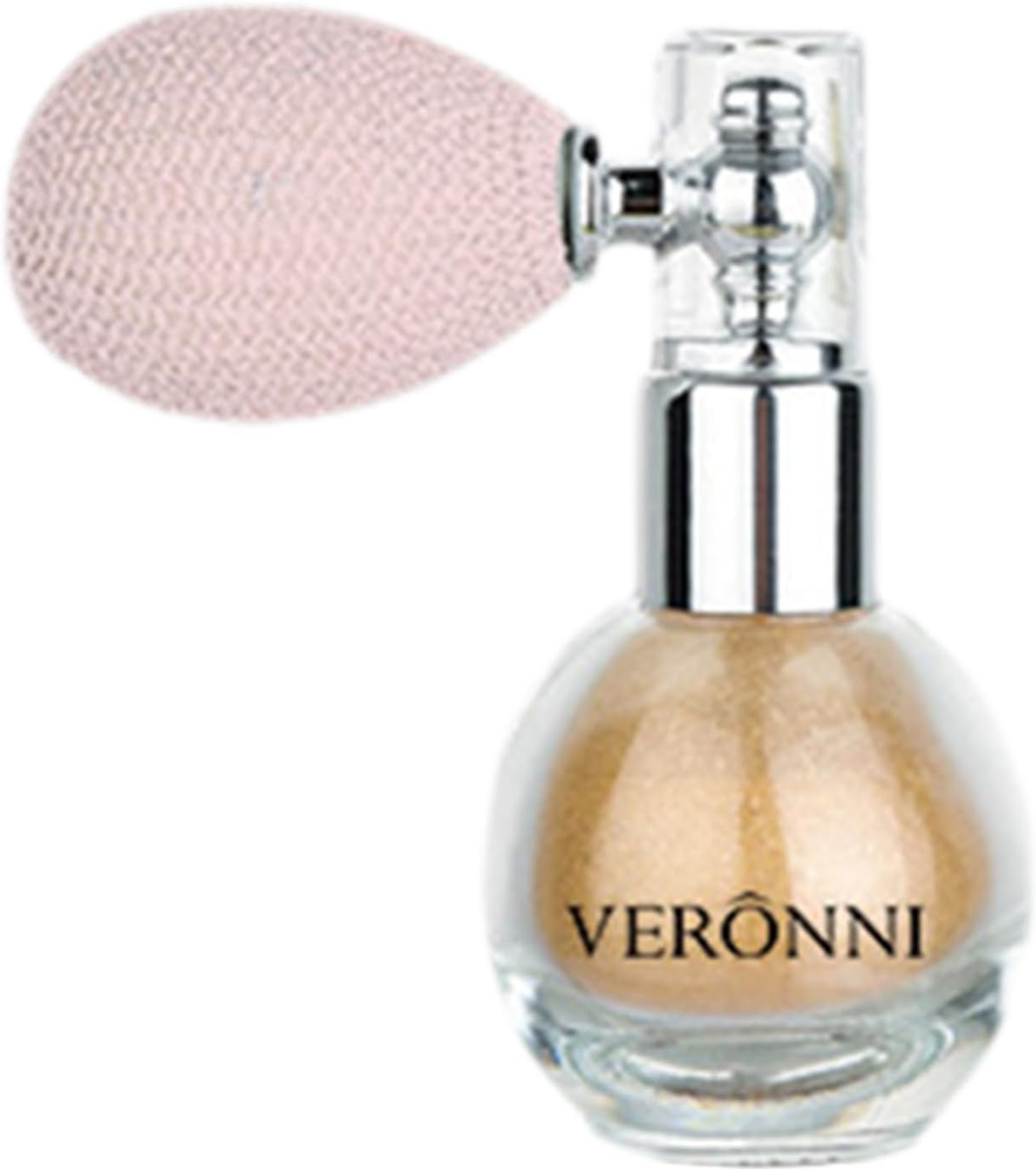 FEESHOW Long Lasting Glitter Spray Makeup - High Gloss Shimmer Mist with Loose Powder for Face, Body, Hair Highlighting Silver One Size