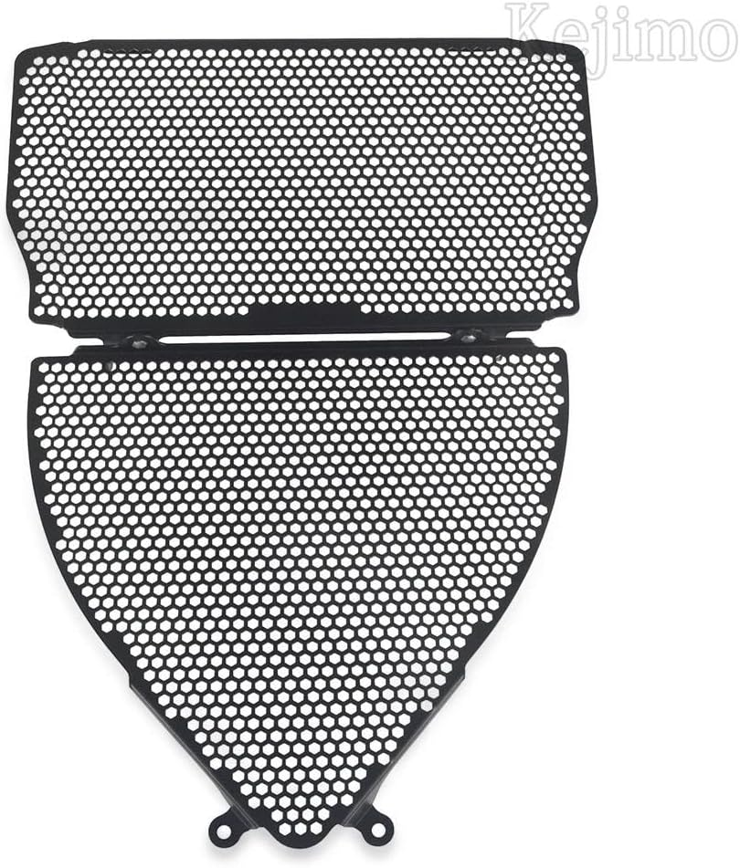 VEAEKNCFCB for Y&Amaha for YZFR3 YZF-R3 2015-2018 Parts Radiator Grille Guard Cover and Header Set Protector Motorcycle Radiator Guard Engine(Black No Logo) image number 1