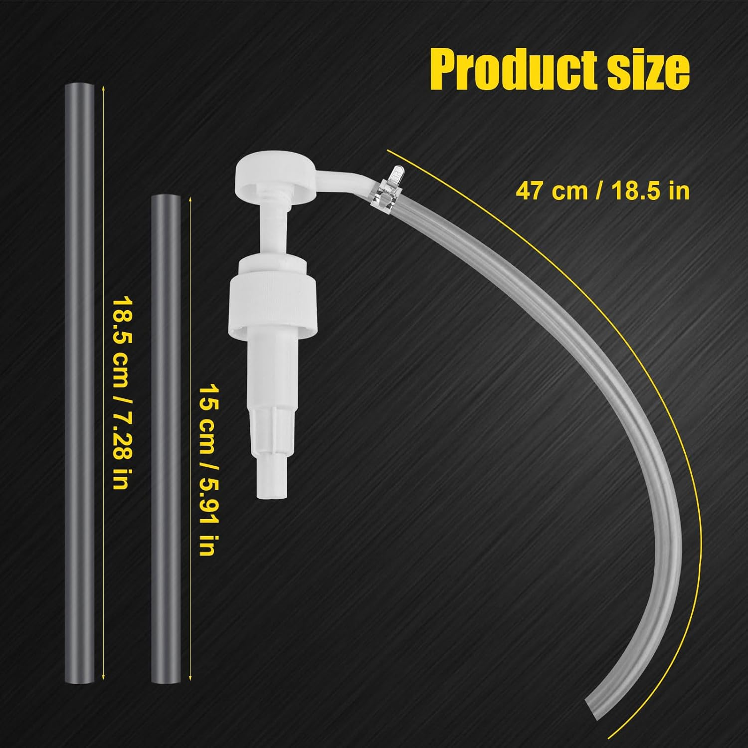 NQEUEPN Fluid Transfer Pump, Lower Unit Gear Oil Pump Fluid Pump for Quart Bottles Hand Pump Transfers Gear Oil for Differential & Transmission Fluid Fits Most Boat and Car Engines image number 3