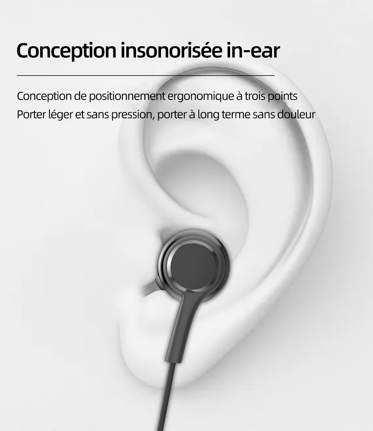 Earphones Wired 3.5Mm Jack Gamer 2 Pack Compatible with Xiaomi Samsung Intra Earbuds Wired Audio Sports Handsfree image number 6