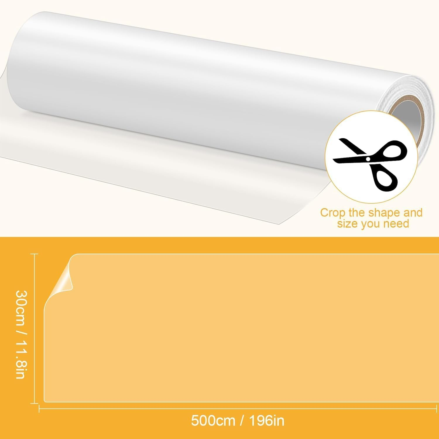 Rigidstone Scratch Protection Cat Tape, Sofa Transparent Scratch Protection Cat Scratch Protection 5 M X 30 Cm Scratch Film Self-Adhesive for Cats Furniture Couch Door Wall Scratch Repellent image number 2