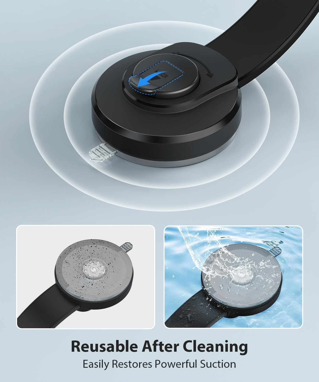 AUTO-VOX X8 Bracket Bendable Suction Cup Mount for Backup Camera, 360&deg; Flexible Adjust Monitor,Strong Hold,1 Min Easy Install - Fits Solar 3A plus / S4B / Solar5 / WF1 Screen image number 4