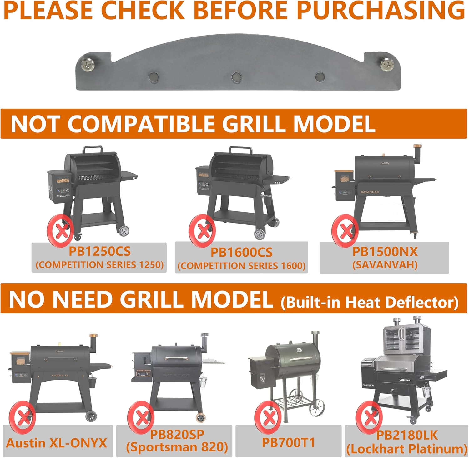 Vencino Heat Deflector Modification for Pit Boss: Improved Grate Temperatures with Magnetic Heat Air Gap Plate - Heavy-Duty Steel, Less Fly Pellet Dust, Accurate Temperature Probing image number 4