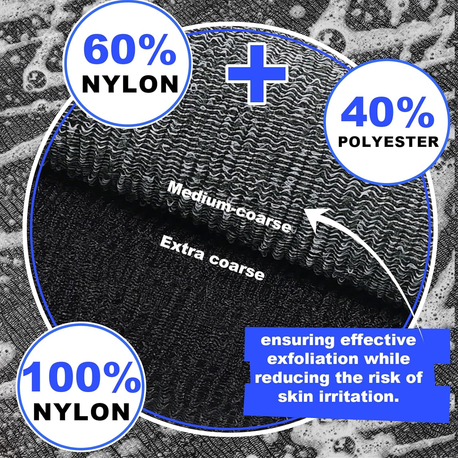 PHOGARY Soap Bags Mesh Exfoliating, 6 Pack Soap Net Sock for Bar Soap, Nylon Shampoo Bar Bags for Bath/Shower Exfoliating, Soap Sleeve Body Scrubber Pouch Body Exfoliator - Quick Drying (Black,Gray) image number 3