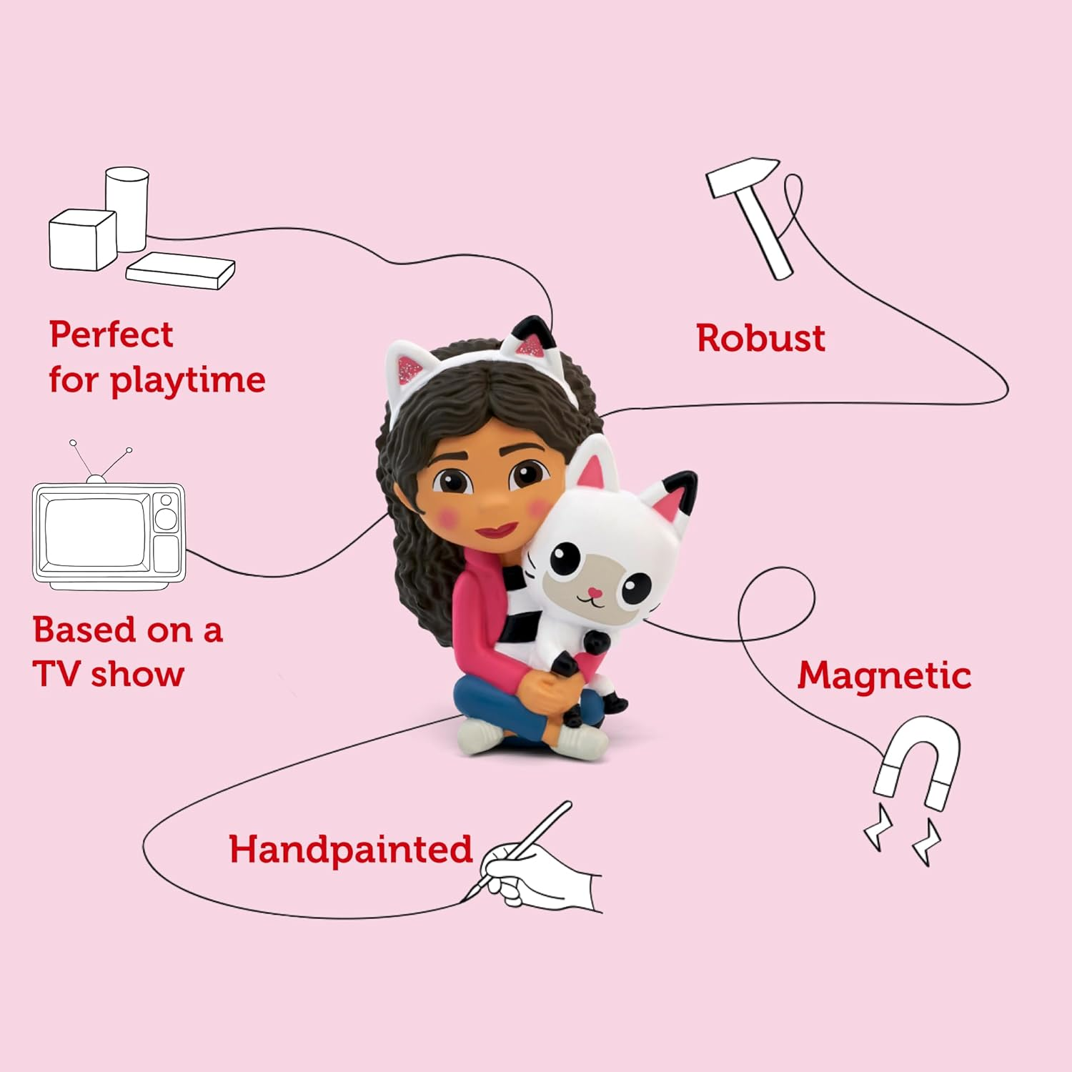 Tonies Gabby and Pandy Audio Toy Figurine from Gabby'S Dollhouse image number 2