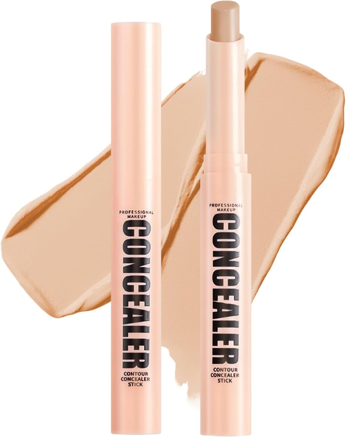 Boobeen Waterproof Concealer Stick, Soft Matte Cream Contour Concealer, for Blemishes, Dark Circles, Correction of Skin Color, Create a Natural and Flawless Makeup Look