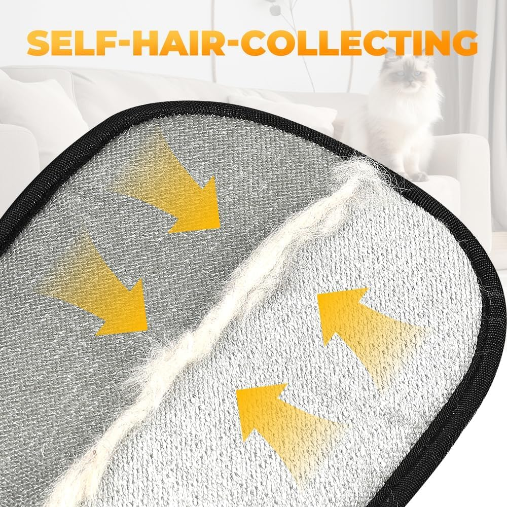 Electrostatic Gloves Pet Hair Removal Glove for Cats & Dogs, 2025 New Pet Hair Remover Glove for Couch, Furniture, Carpet, Curtain, Washable Reusable Animal Fur Removal Tool (2PCS) image number 3