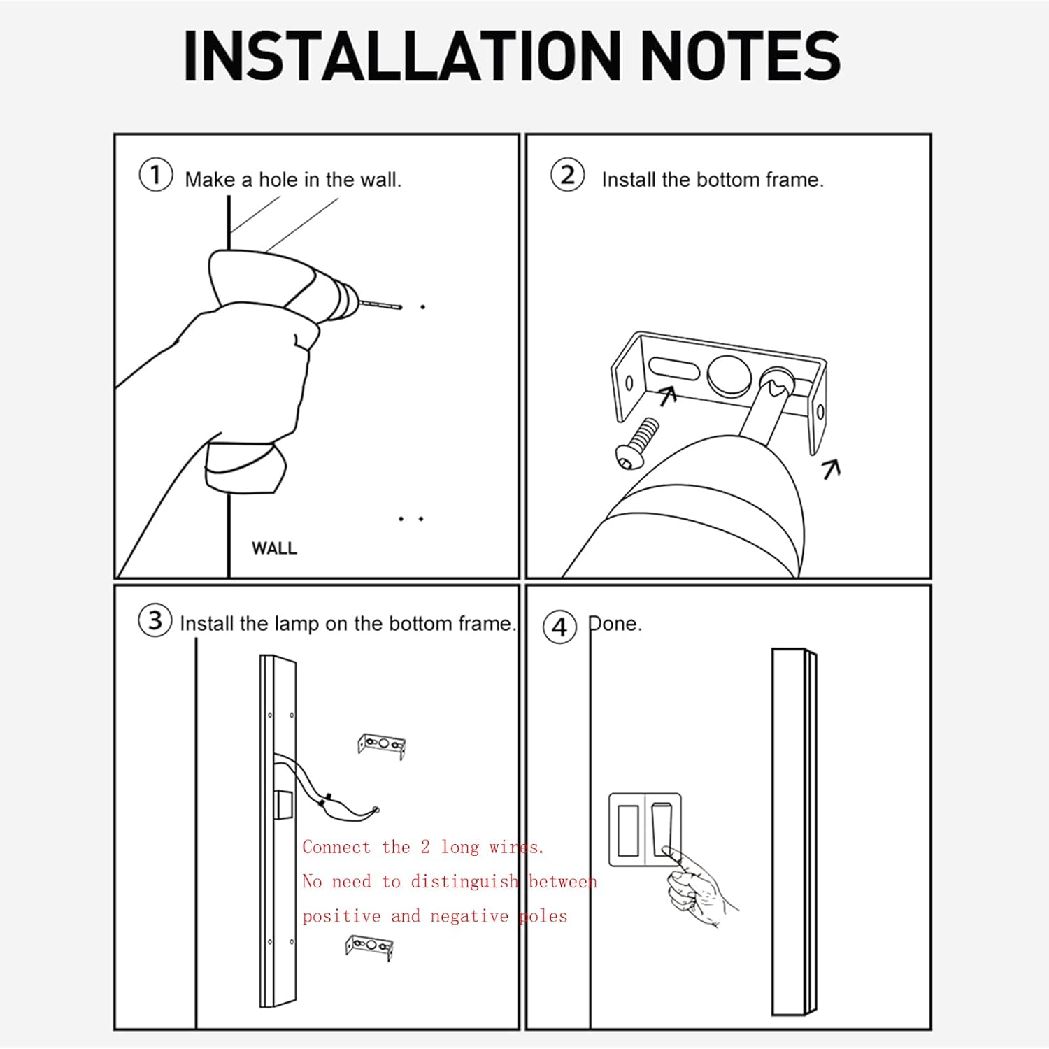 Modern LED Long Wall Sconce Outdoor Indoor Wall Lamp outside Acrylic Balcony Garden Exterior Wall Light Oval IP67 Light Living Room Bathroom Front Door Porch Patio Garage (100Cm,Warm Light) image number 5