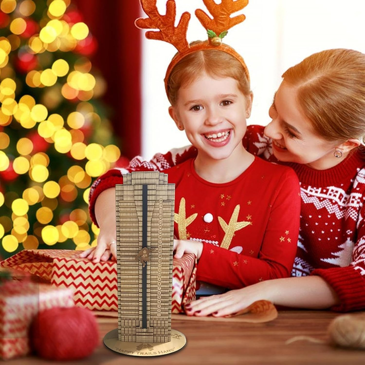 Wooden Die Hard Advent Calendar, 1/2PCS Hans Gruber Christmas Advent Calendar, Falling off Nakatomi Plaza Countdown Calendar, 2023 New Christmas Ornament, for Home Decor & Gifts image number 5