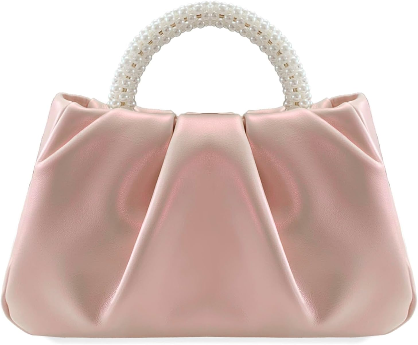 White Pearl Purse Women Soft Leather Evening Clutch Bag Wedding Prom Shoulder Crossbody Bag Small Chic Party Purse&hellip;