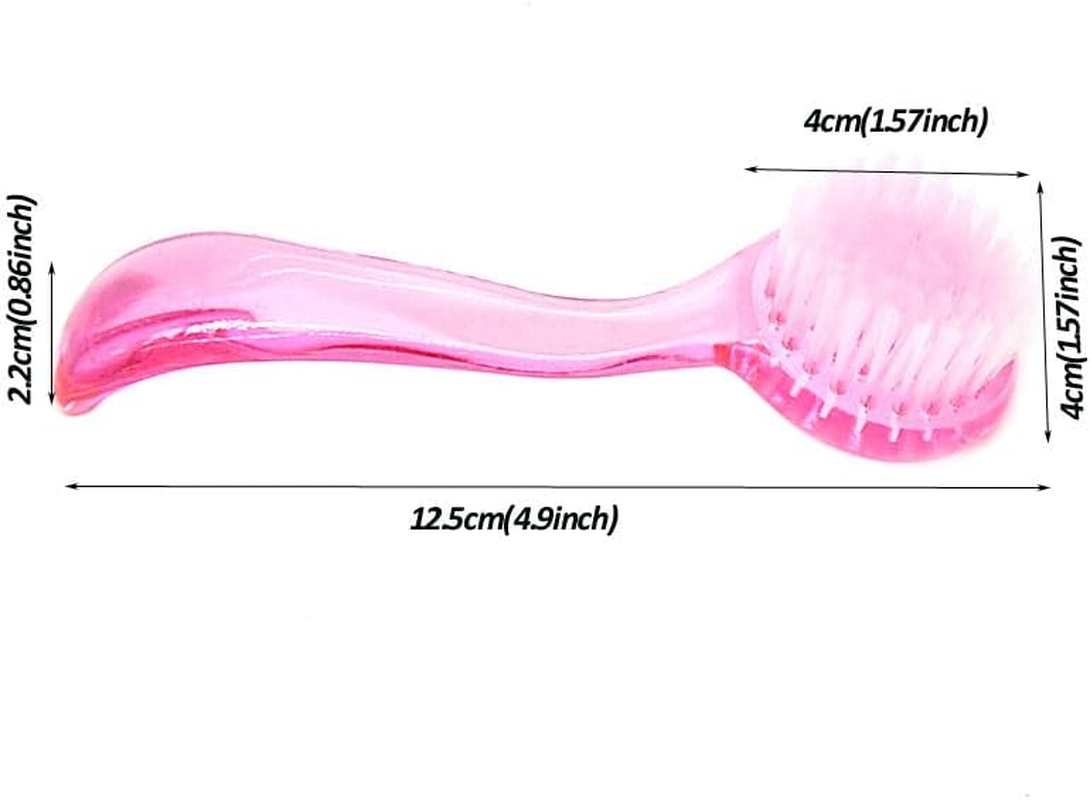 Facial Cleansing Brush 4 PCS, Face Exfoliating Scrubber Brush Face Wash Scrub Exfoliator for Makeup Skincare Removal (Black, 4 * 12.5CM) image number 1