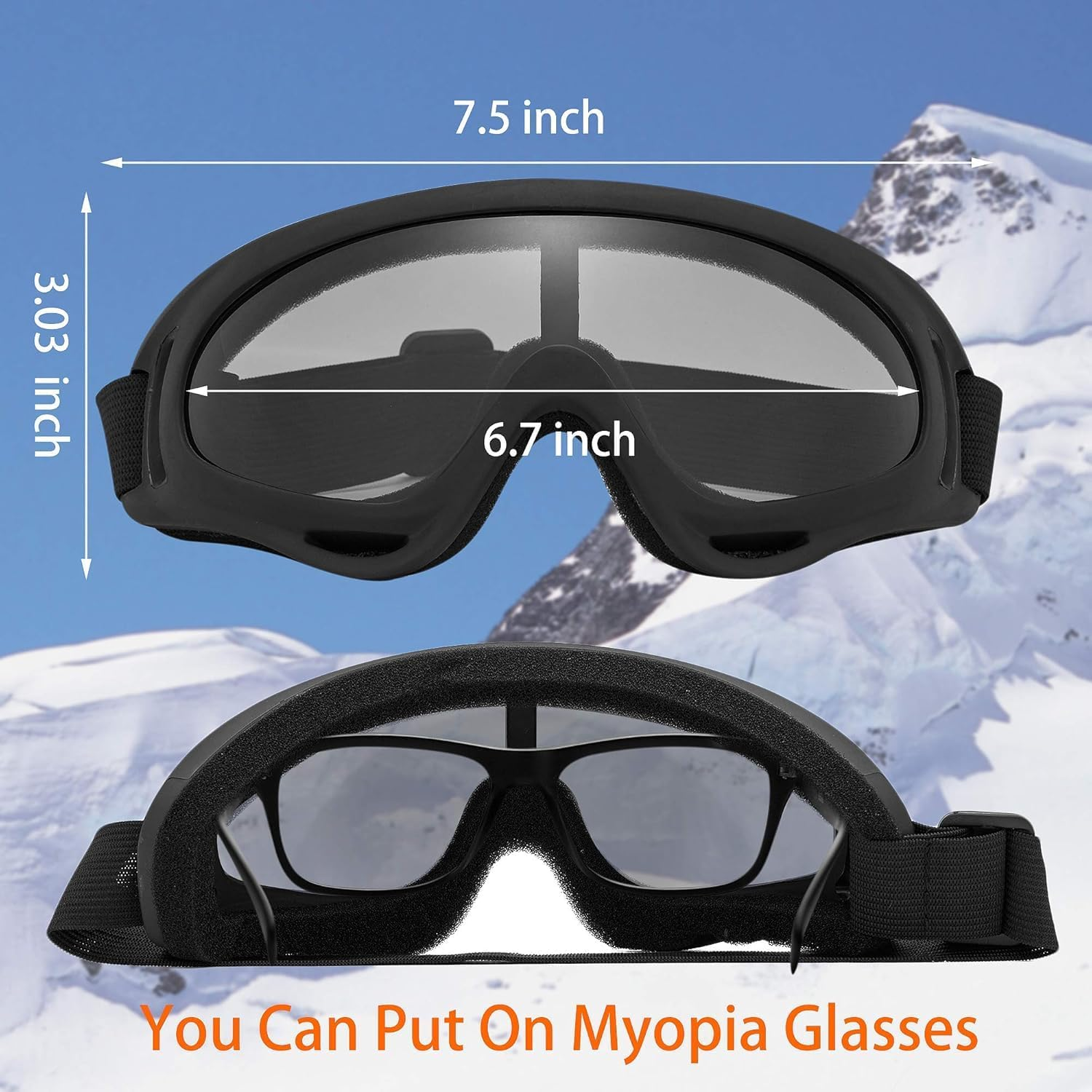 Ski Goggles Snowboard Goggles for Men Women & Youth, Snow Goggle image number 3