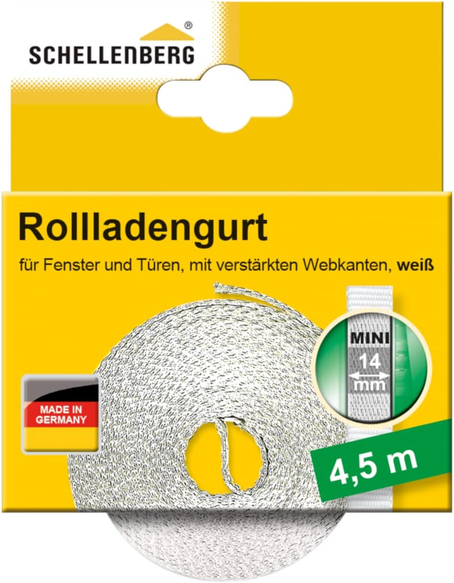 Schellenberg 46003 Roller Shutter Belt 14 Mm / 6.0 M White