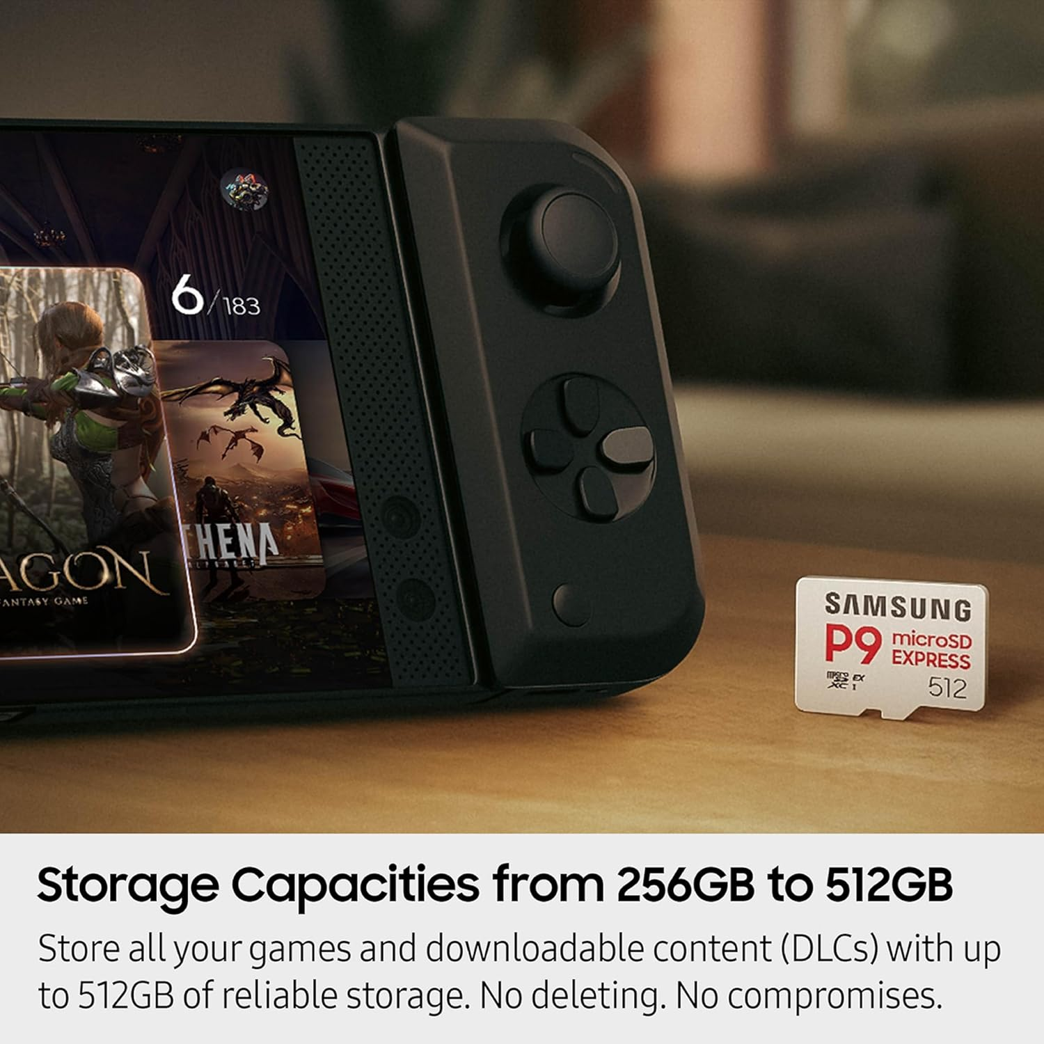 Samsung P9 Express Microsd Express Card, 512GB Microsdxc Memory Card, up to 800 Mb/S, for Nintendo-Switch &trade; 2, (MB MK512T/AM)