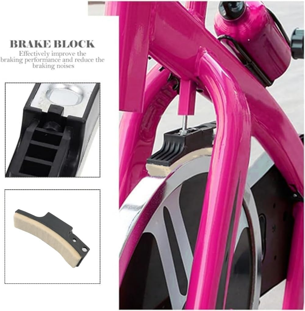 Professional Exercise Bike Felt Brake Pads,Fitness Bike Part,Spinning Bike Brake Pads,Exercise Bike Brake Pads Wool Felt Resistance Drag Pad for Household Dynamic Bicycles,Replacement Part