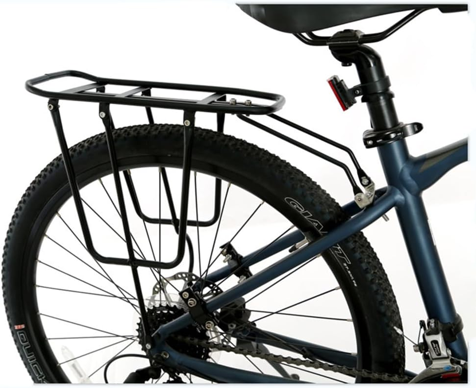 YUNNUO Bicycle Cargo Rack Rear Bike Rack,Bike Luggage Rack Fits Most Mountain Bikes and Road Bikes,130 Lbs(60Kg) Capacity