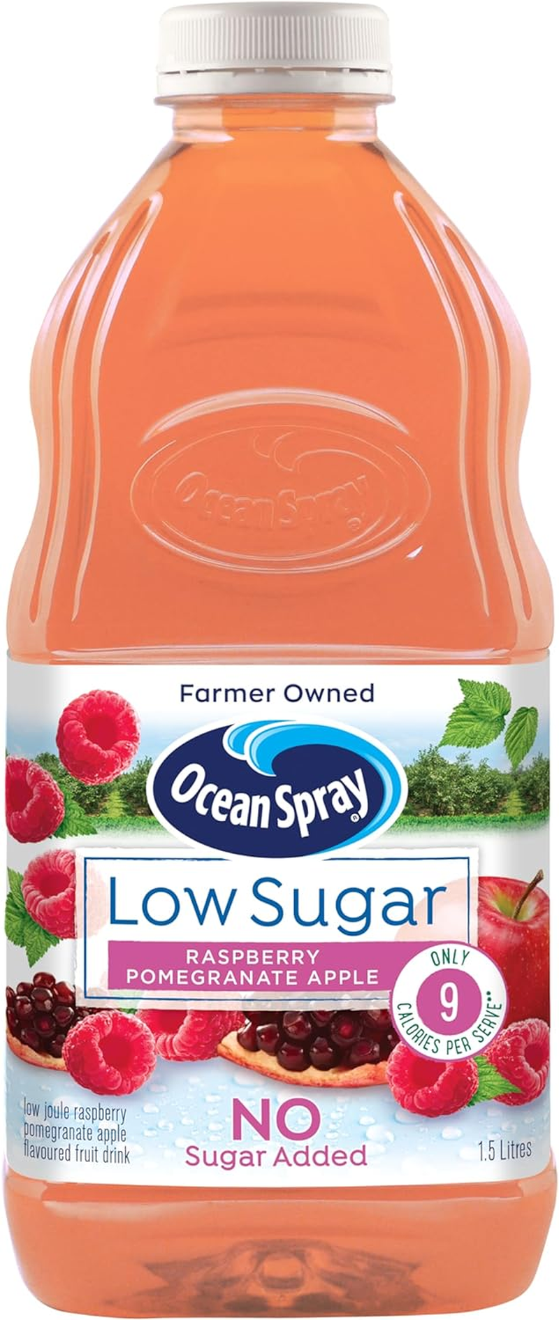 Ocean Spray Raspberry Pomegranate Apple Juice Drink, 1.5L, Bottle, 1.5L