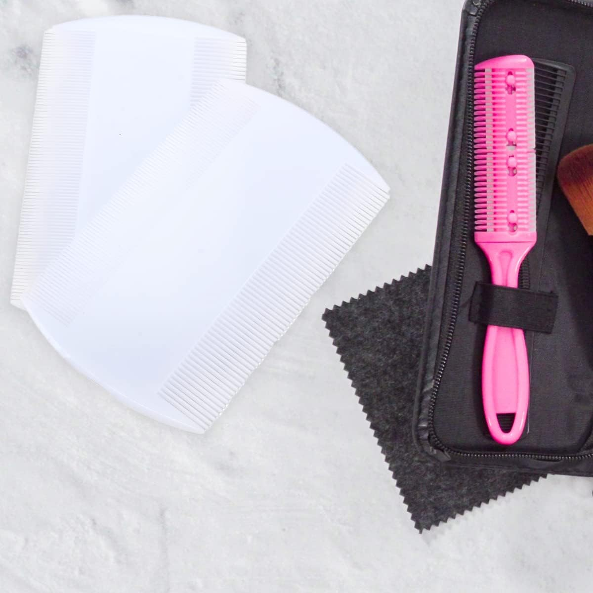 [12PCE] 1St Care White Head Lice Combs, Easily Detects and Removes Head Lice & Eggs, Prevent the Spread of Lice, Double Sided Design image number 2