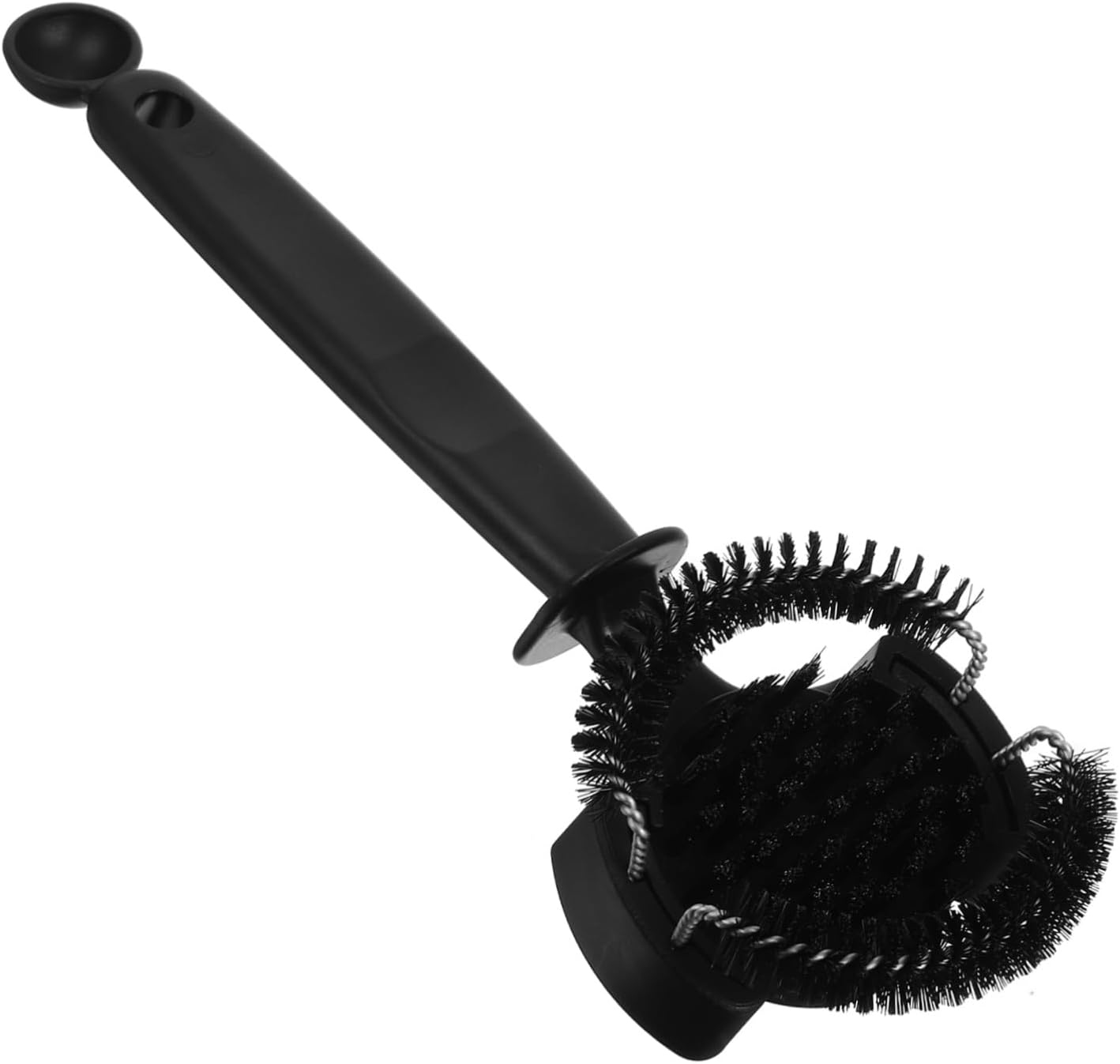 Cabilock Detachable Bristles Coffee Machine Group Head Brush with Spoon Comfortable Handle Espresso Cleaning Tool for Grinds and Debris Removal Fine Craftsmanship for Espresso Cappuccino