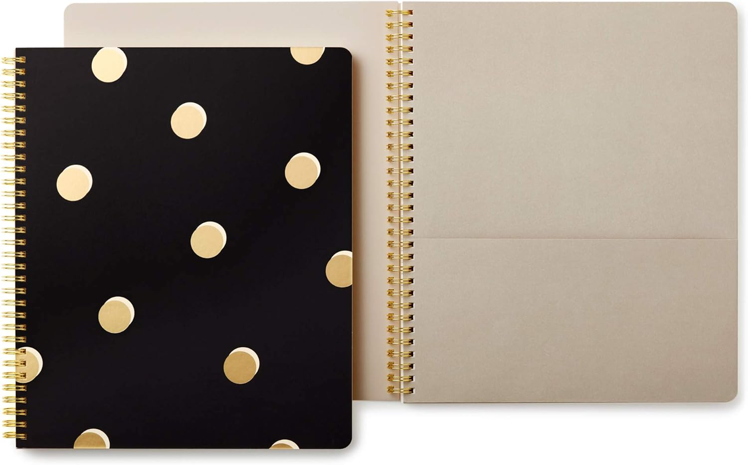 Kate Spade New York Large Spiral Notebook with 160 College Ruled Pages, Scatter Dot