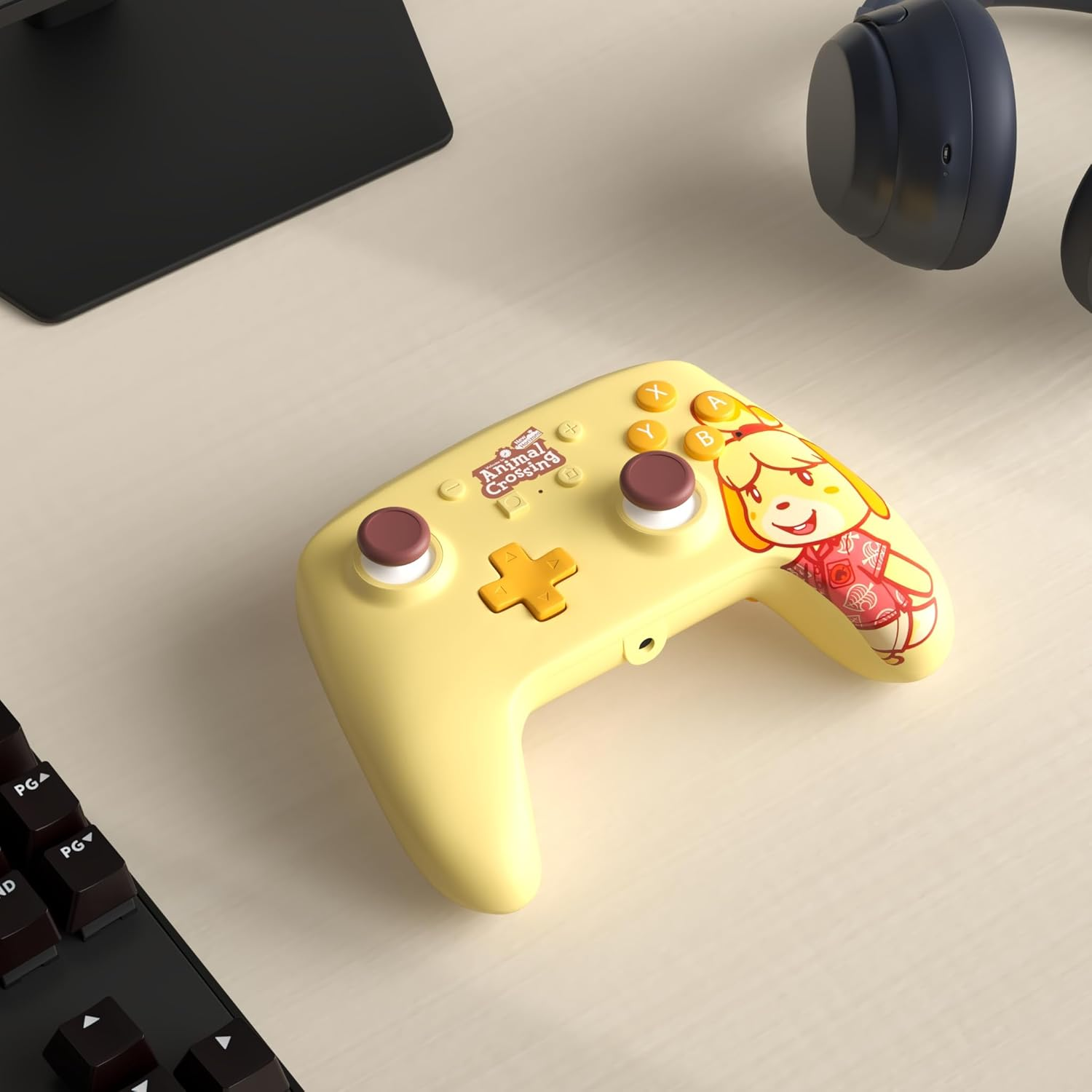 Powera Enhanced Wired Controller for Nintendo Switch - Animal Crossing: Isabelle, Nintendo Switch Lite, Gamepad, Game Controller, Wired Controller, Officially Licensed - Nintendo Switch - Animal Crossing: Isabelle image number 2