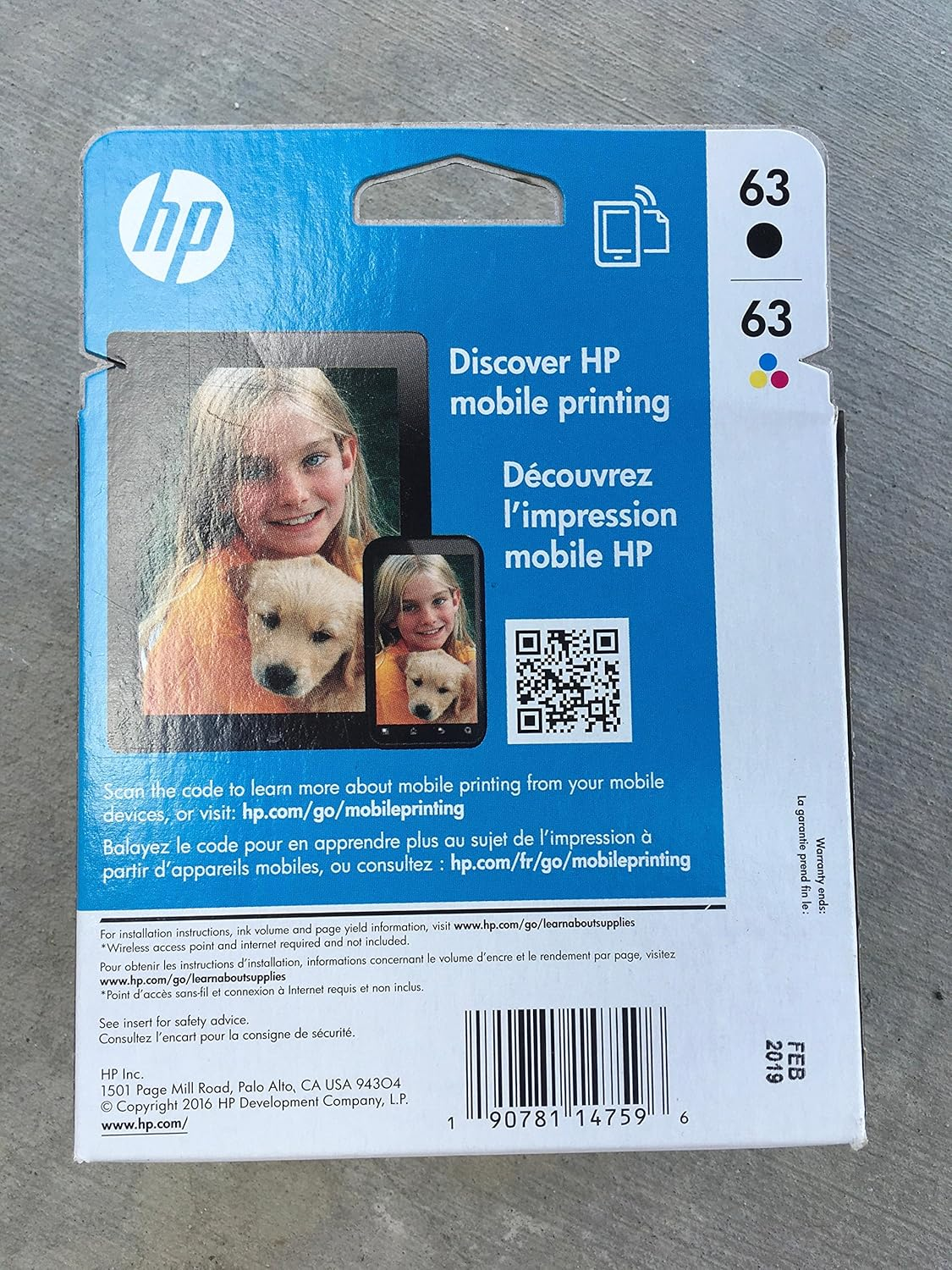 HP L0R46AN 63 Black & Tri-Color Original Ink Cartridges, 2 Pack image number 2