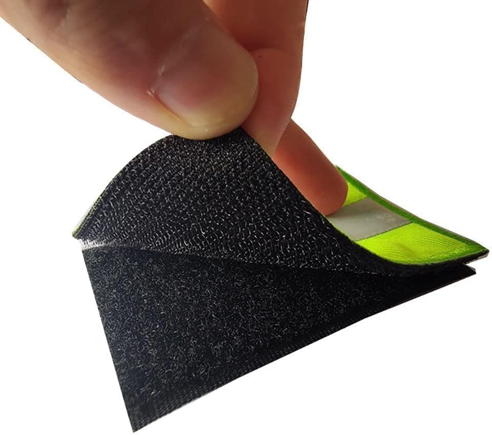 4 Pieces Reflective Safety Patches for Night Reflective,Backpack Patches for Sports Gear,Workwear,Raincoats and Uniforms Patch(Green) image number 1