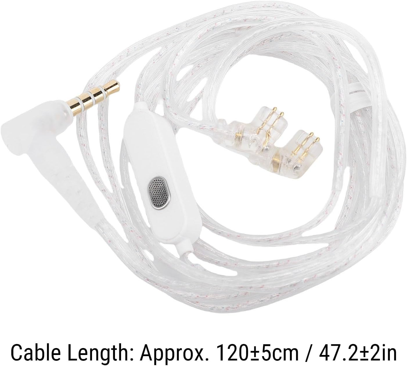 Dpofirs Hybrid Driver Wired Earbuds with Detachable Cable, 3.5Mm Hifi Earphones with Microphone, 25Db Noise Isolation for Gaming PC