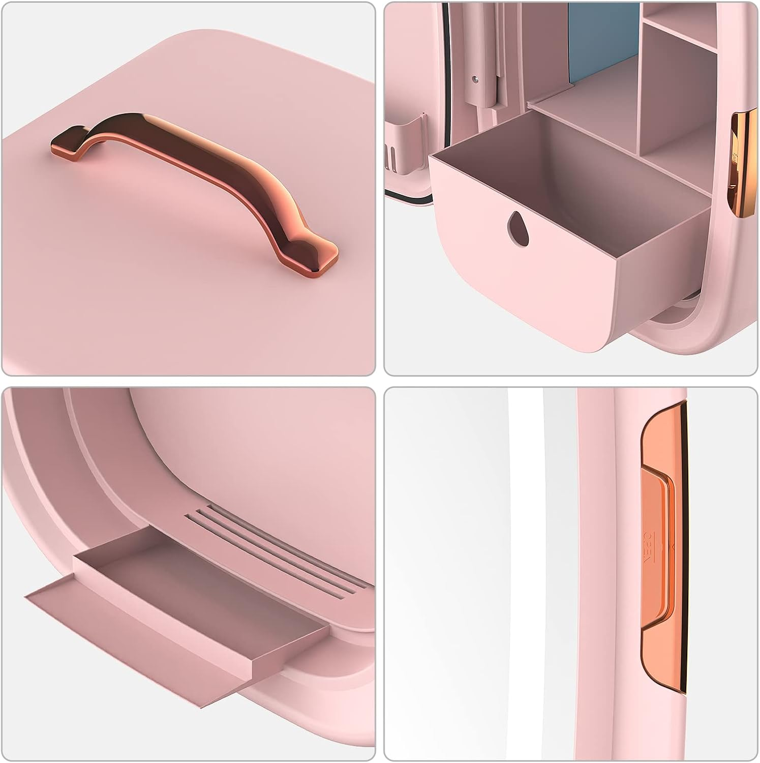 Skincare Fridge 15 Liter, Mini Fridge for Comestic Storage, Professional Beauty Fridge for Skin Care, Pink image number 6