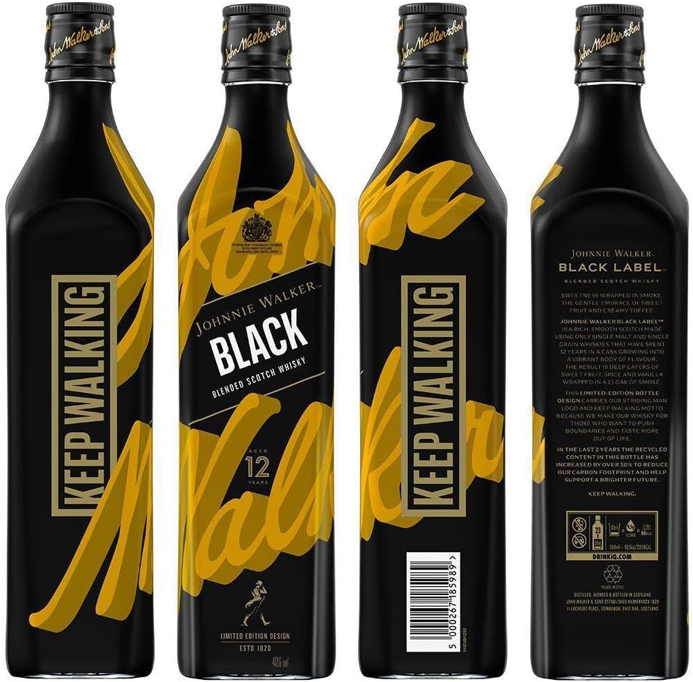 Johnnie Walker Black Label Limited Edition Design 2021 Blended Scotch Whisky 700Ml image number 2