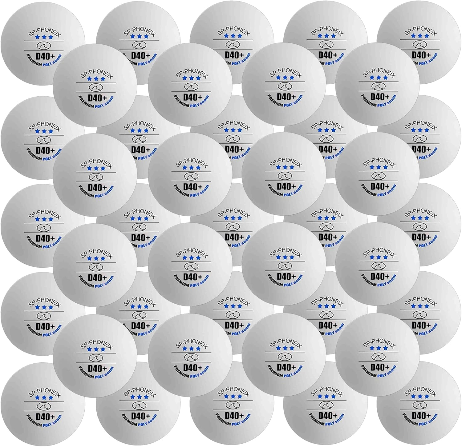 SPP 3 Star 100 PCS Table Tennis Balls Professional Pingpong Ball Training Ball 40+ Ping Pong Balls for Competition