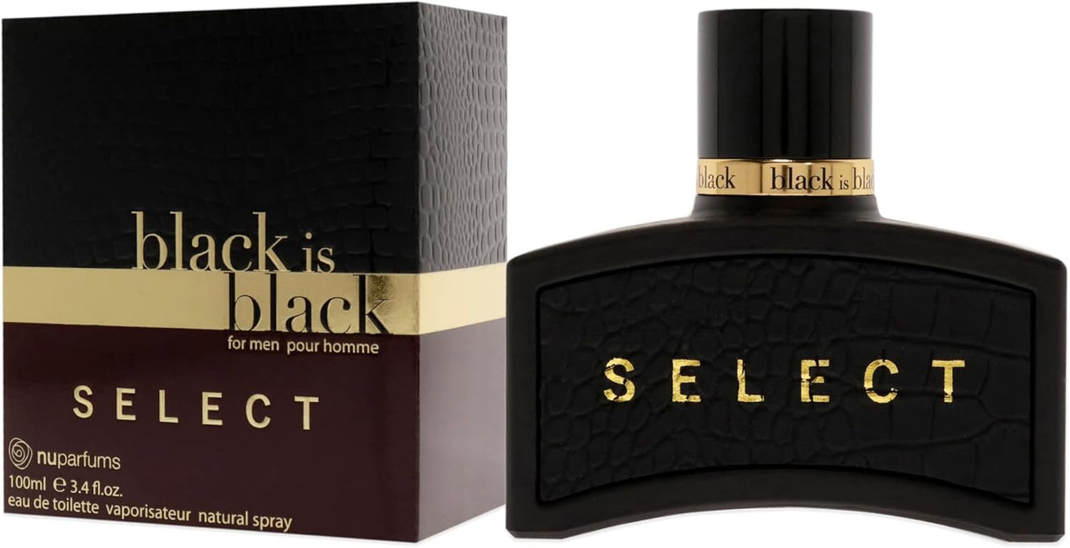 Nuparfums Black Is Black Select for Men 3.4 Oz EDT Spray image number 2