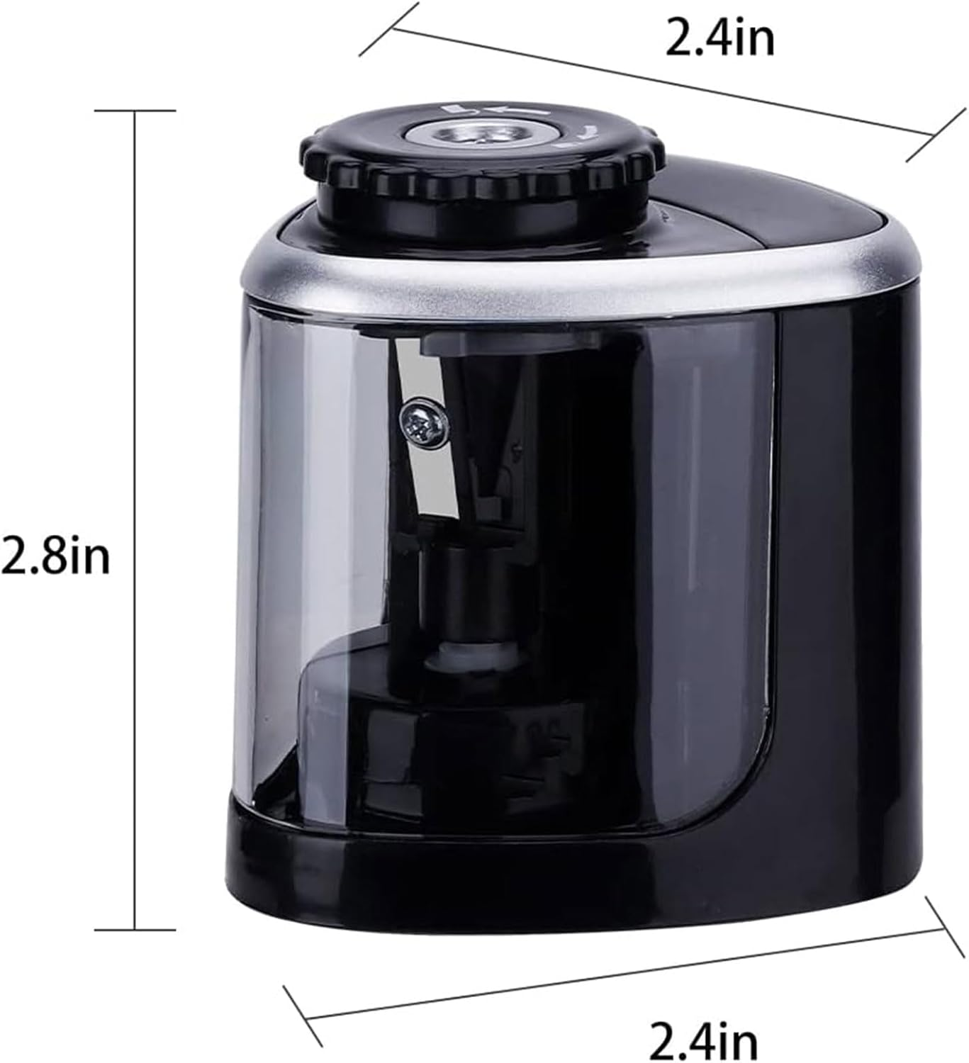 Annuoyi Electric Pencil Sharpener,Pencil Sharpener with Durable Blade to Fast Sharpen, Battery Operated Automatic Sharpener for No.2/Colored Pencils(6-8Mm), School/Classroom/Office/Home image number 2