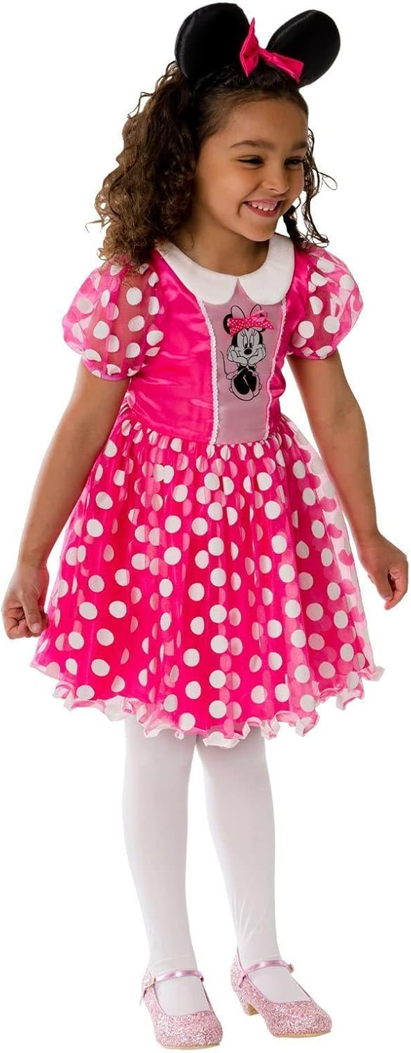 Rubie'S Minnie Mouse Pink Deluxe Costume for Toddlers & Kids - Disney Mickey Mouse image number 2
