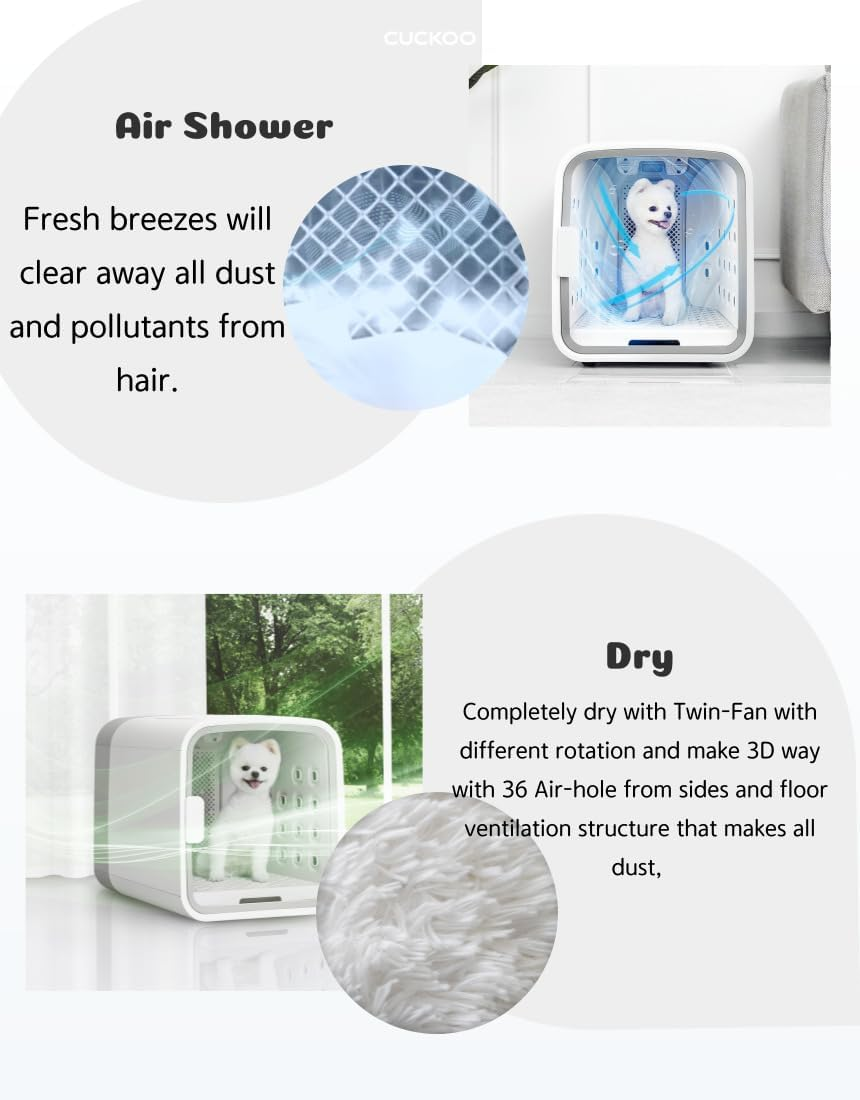 Cuckoo NELLO Air Shower & Pet Dryer (ND-A0610FG) image number 6