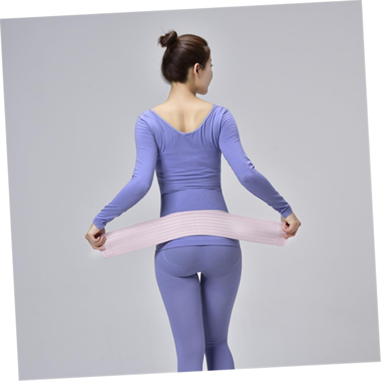 CANIGHT Woman Breathable Dual Purpose Pelvic Abdominal Support Band Comfortable Postpartum Pregnancy Waist Care Belt Pink image number 5