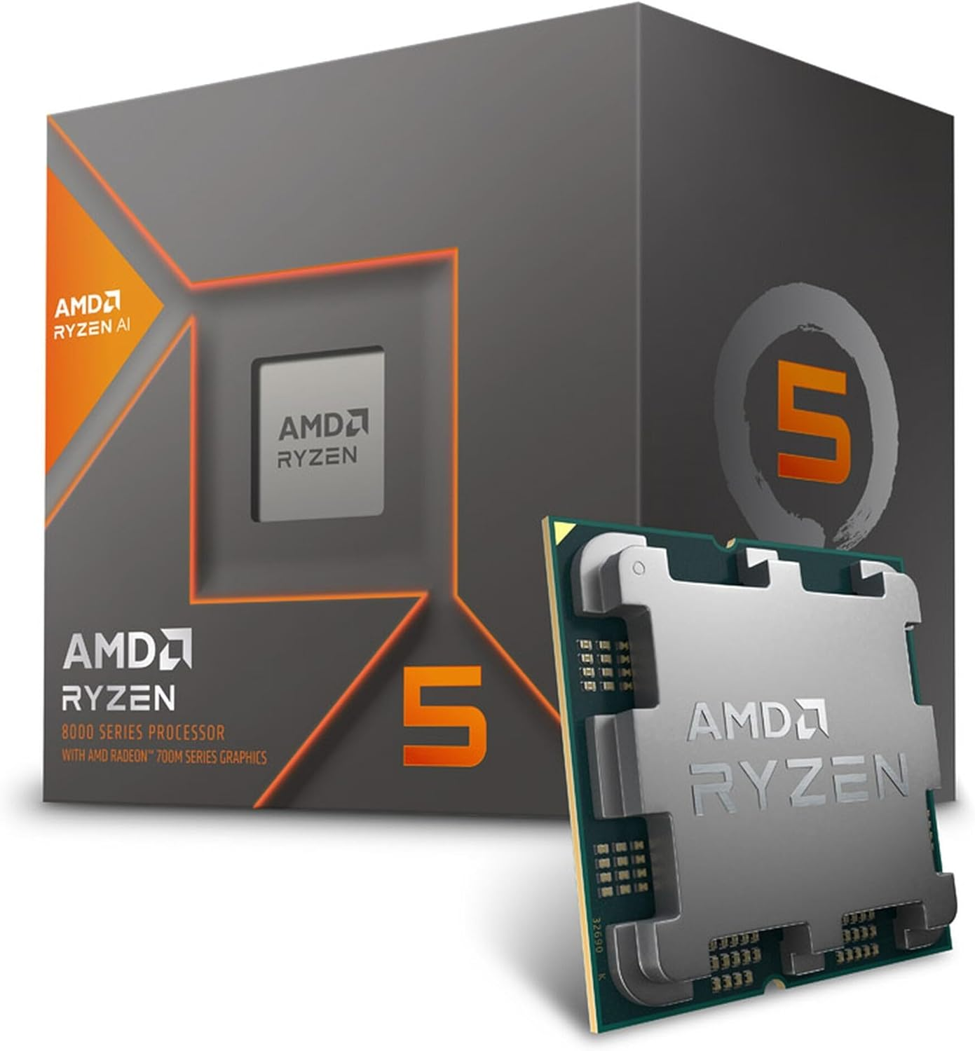 AMD Ryzen 5 8600G 6-Cores 12-Threads Max 5.050Ghz 24MB Cache Wraith Stealth Cooler Desktop Processor