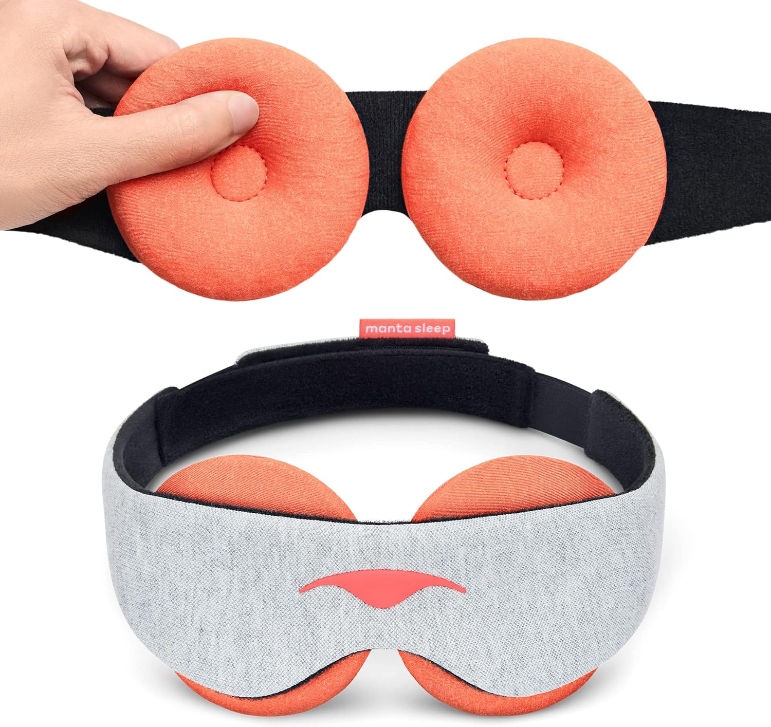 Manta Steam Sleep Mask - Total Blackout Heated Eye Mask with Zero Eye Pressure, 100% Natural Gentle Steam Eye Mask for Migraine Headaches, Rest, Sleep, Dry Eyes, Puffy Eyes & Sinus Relief image number 6