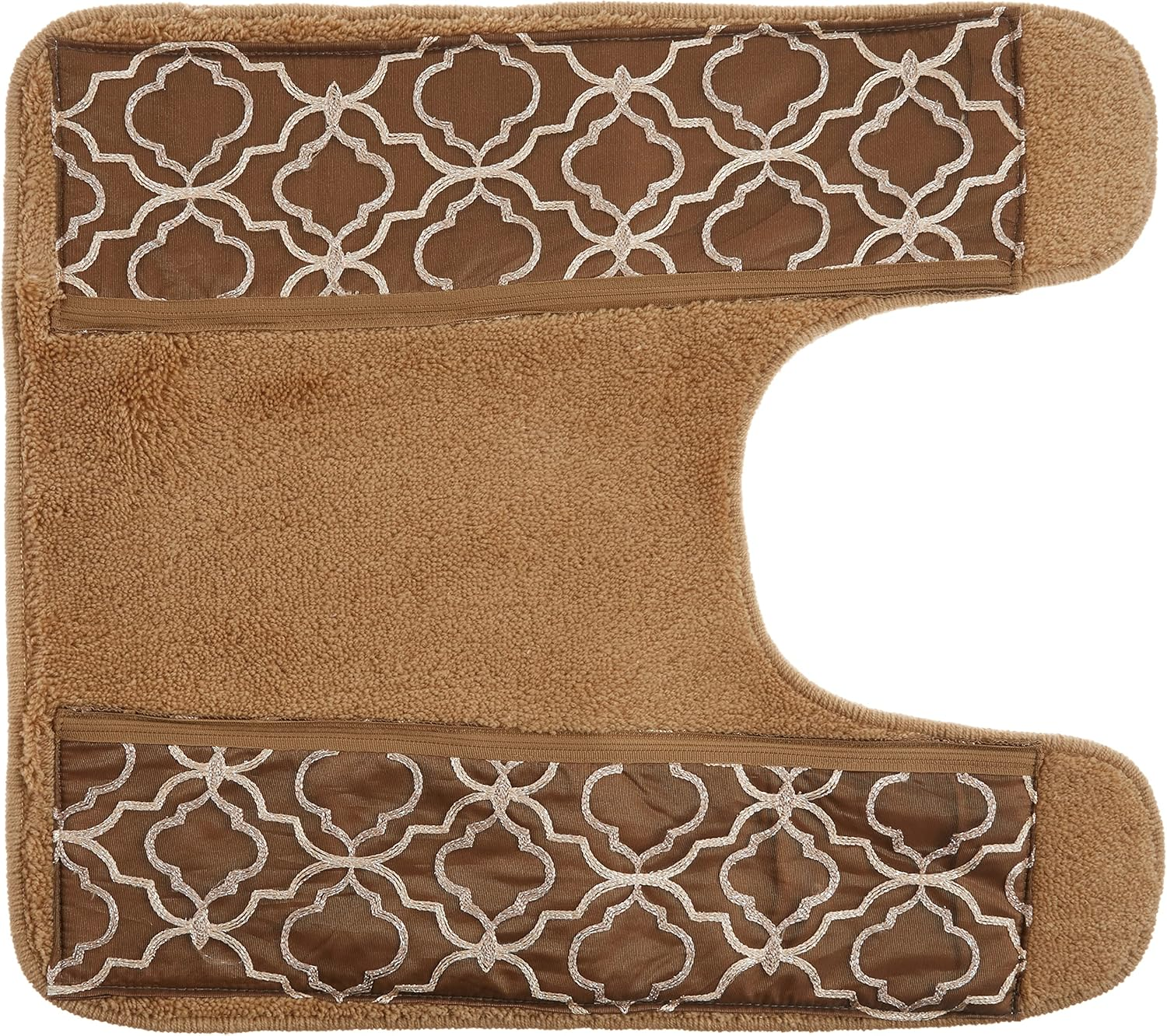 Popular Bath Contour Bath Rug, Spindle Collection, 23" X 10.5", Gold image number 6