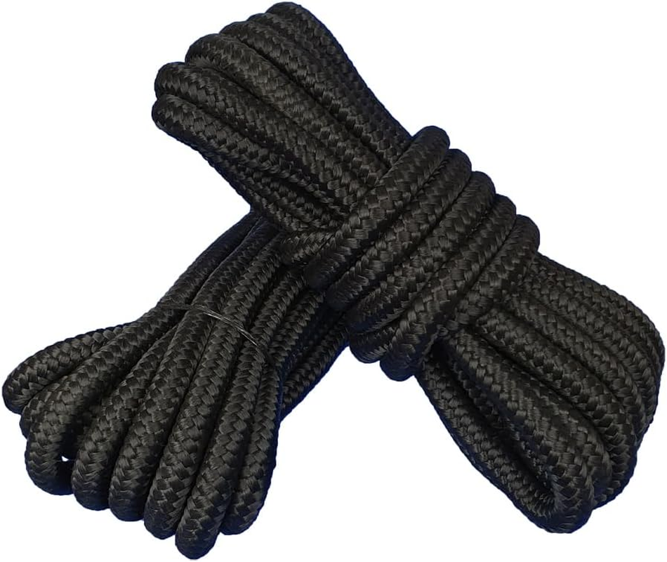 Abio Rope 16 Mm 10 M Black Washing Line Cord Masonry Cord Nylon Cord Ropes Outdoor German Army Equipment Rope Tent Cord Tension Rope Boat Line Nylon Rope Repair Cord Black 16 Mm / 10 M image number 1