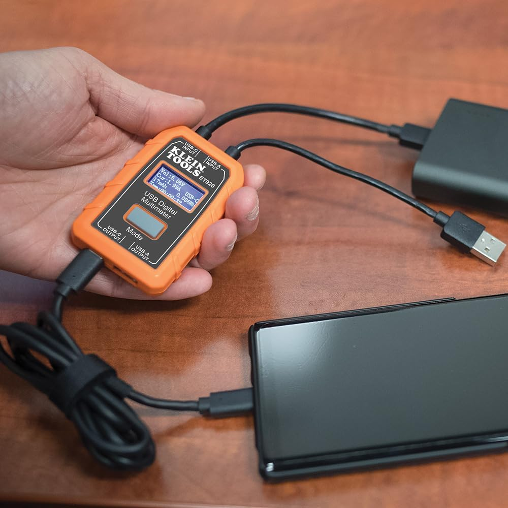 KLEIN TOOLS USB-A and USB-C Digital Meter, ET920 image number 5