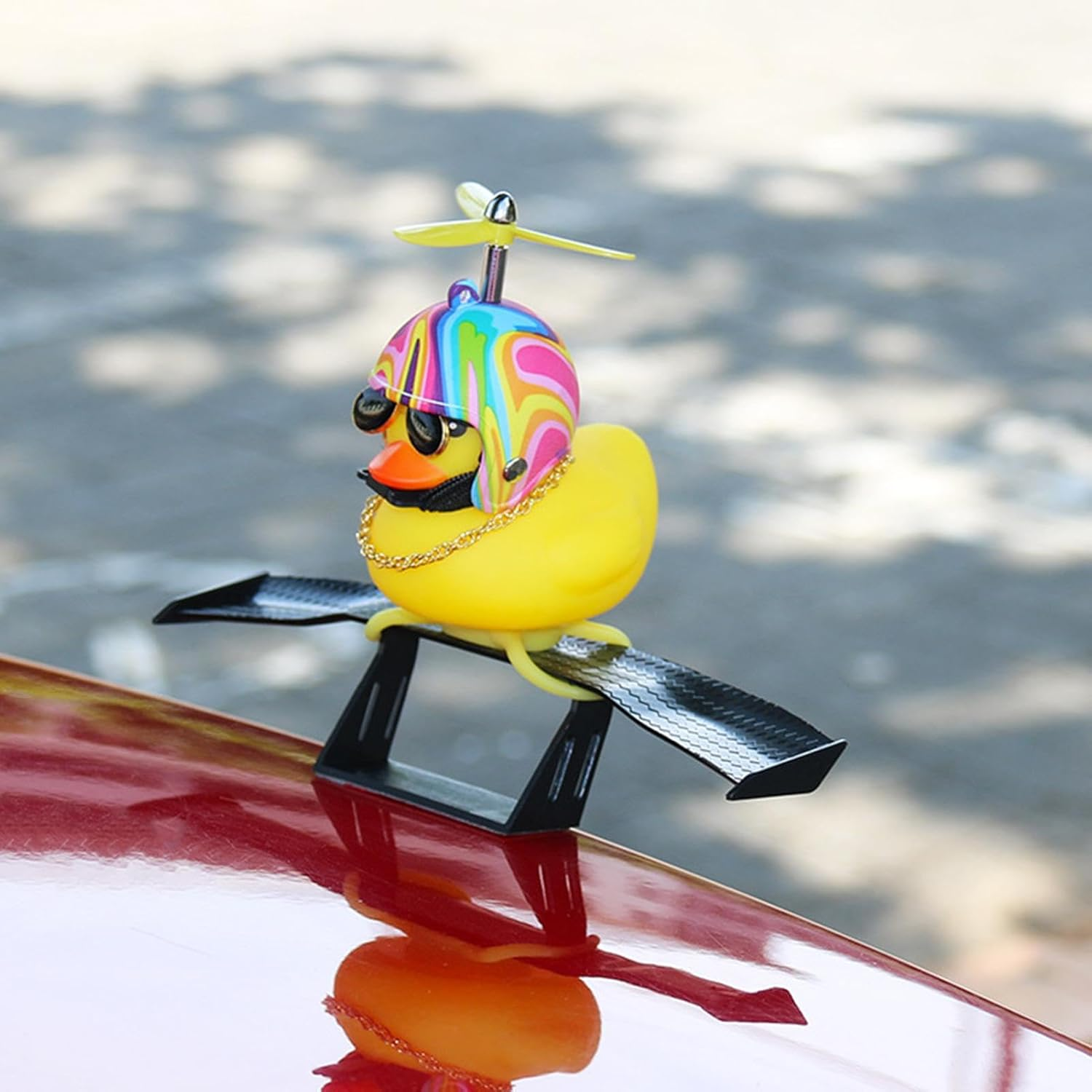 Duck Car Decoration,Rear Wing Decoration | Car Cool Decoration, Yellow Duck Decoration, Car Tail Duck Decoration, Small Car Exterior Decoration image number 4