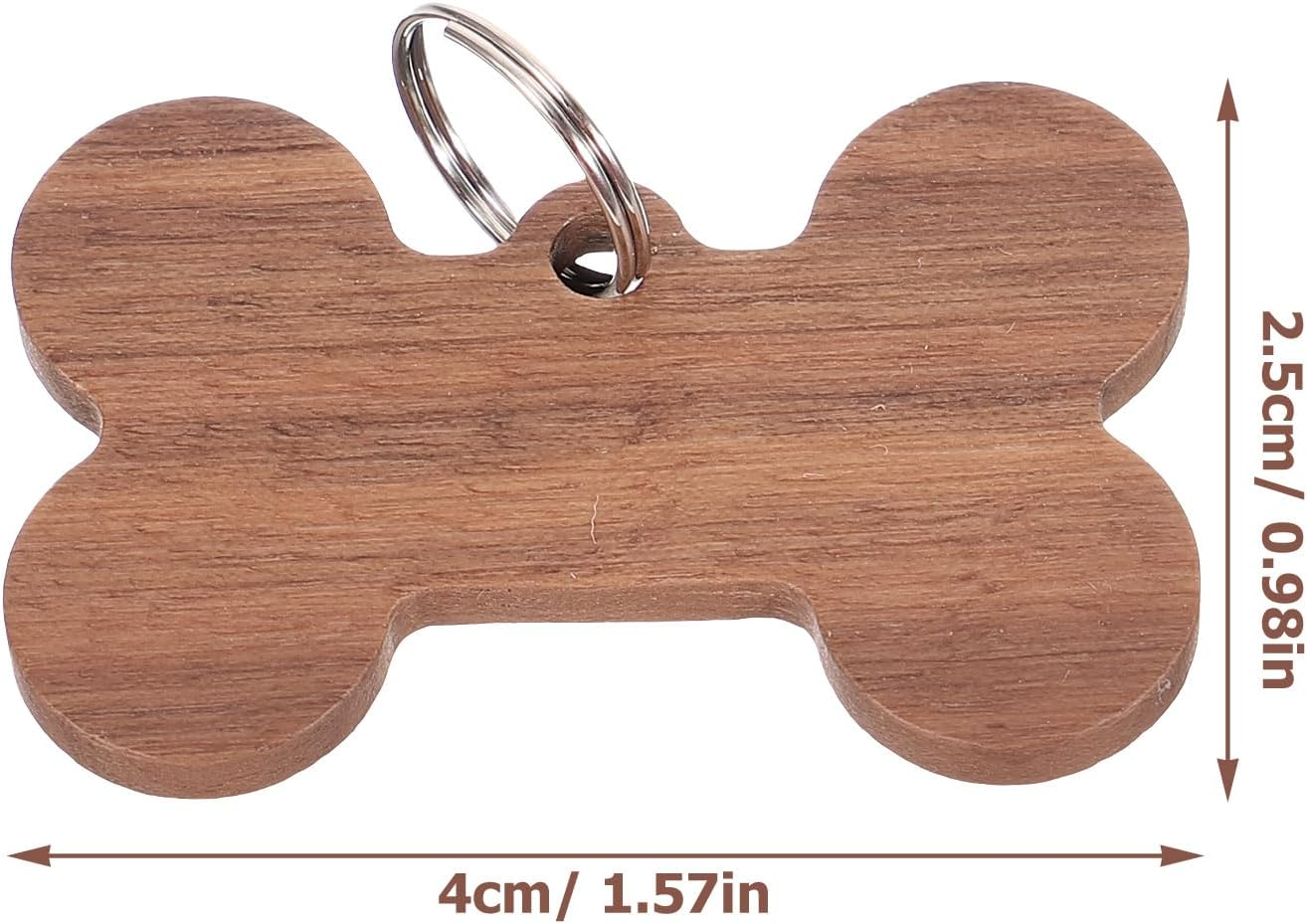 LUOZZY 3Pcs Pet ID Tag for Dog Cat Pet Personalized Tag Puppy Collar Wooden ID Tag Bone Shaped Tag Supplies image number 2