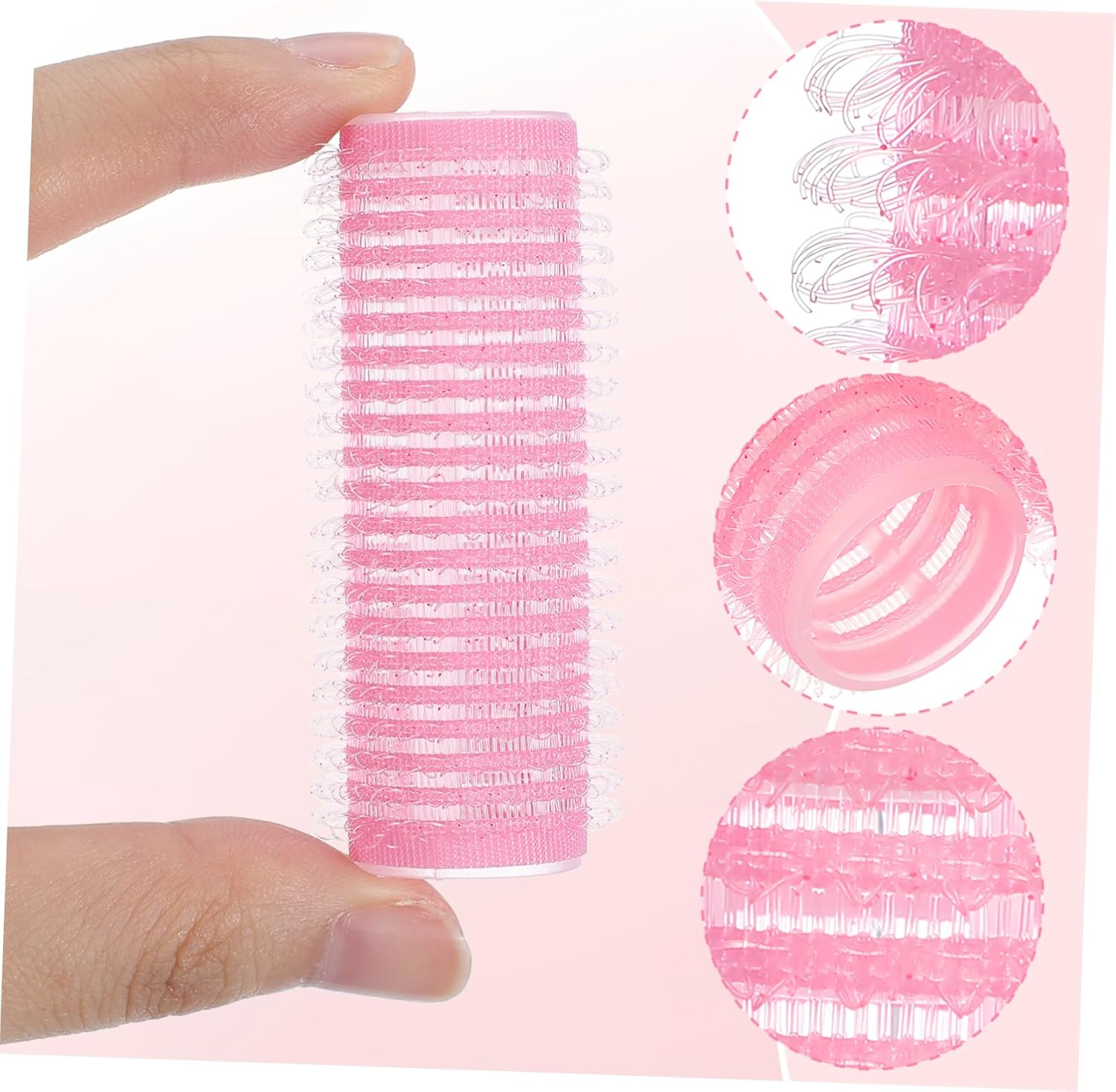 HAMPPLIES Self-Adhesive Hair Rollers 6Pcs 2Cm for Curling Suitable for Hair Types Random Colors image number 5