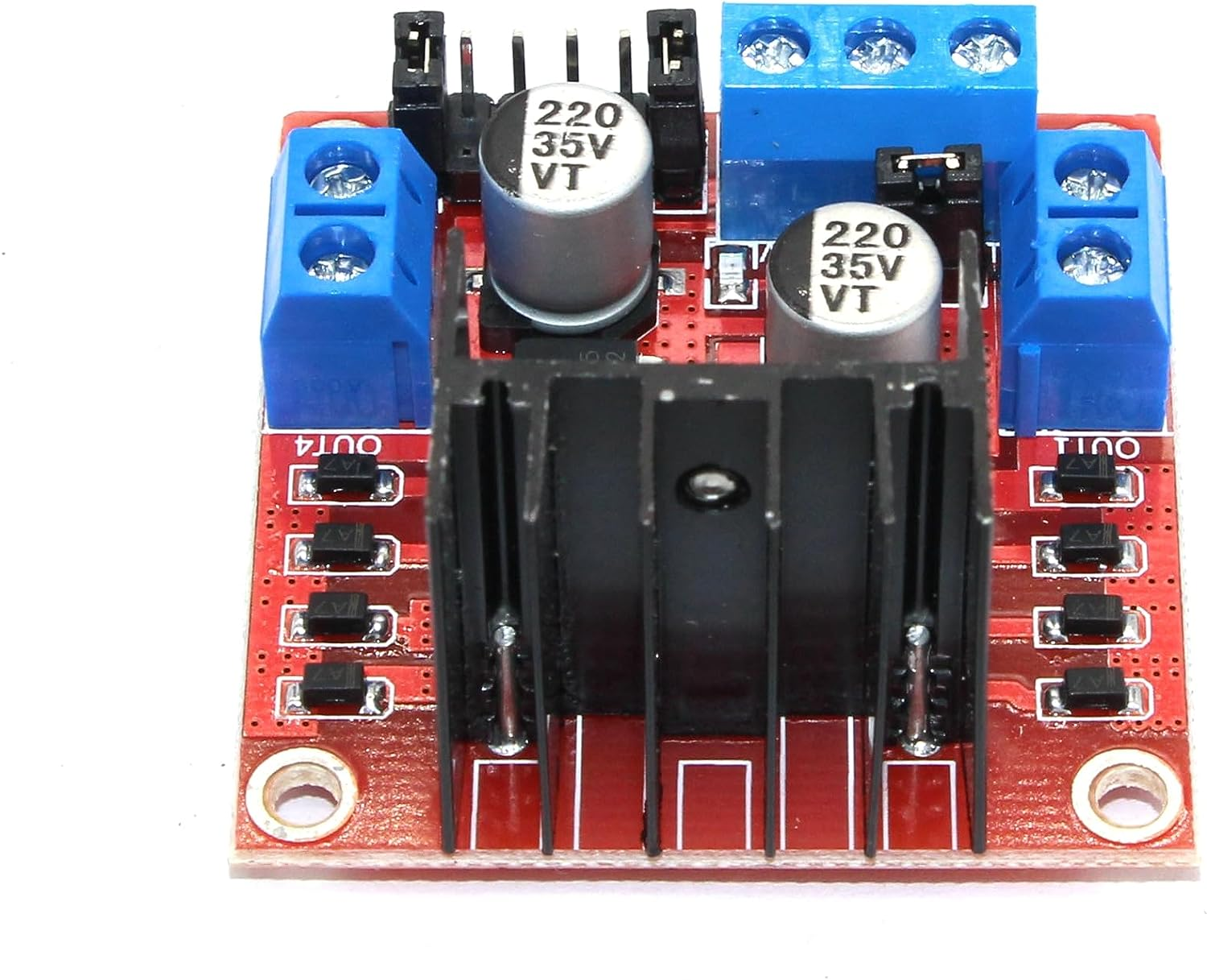 DIGISHUO 4Pcs L298N Motor Driver Controller Board Module | Stepper Motor DC Dual H-Bridge for Arduino Smart Car Power UNO MEGA R3 Mega2560 image number 4