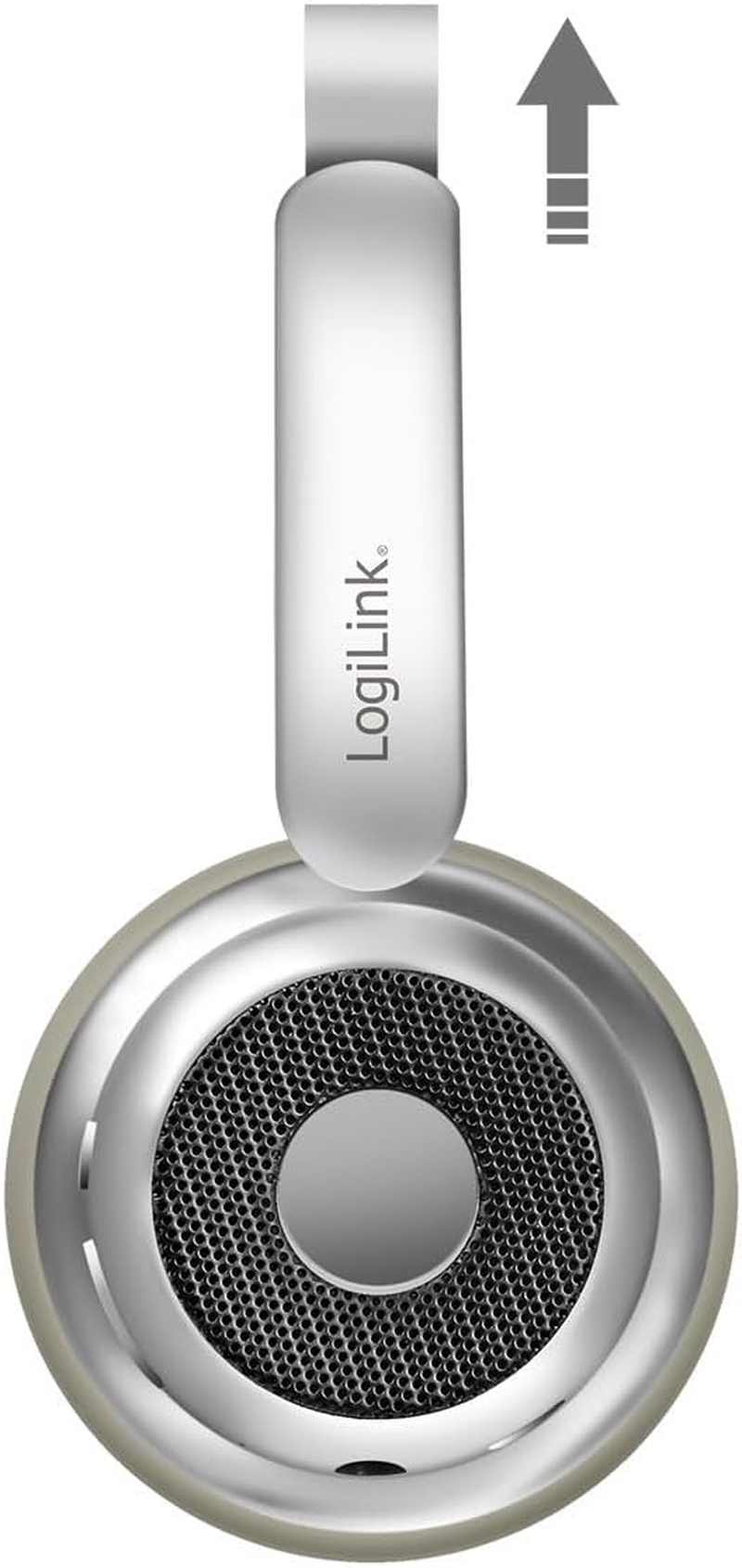 Logilink BT0072BR - BT 6.0 Aurasolo Headset with Additional 3.5 Mm AUX, Multifunction Control, 20 Hours Battery Life, Colour: Silver image number 3