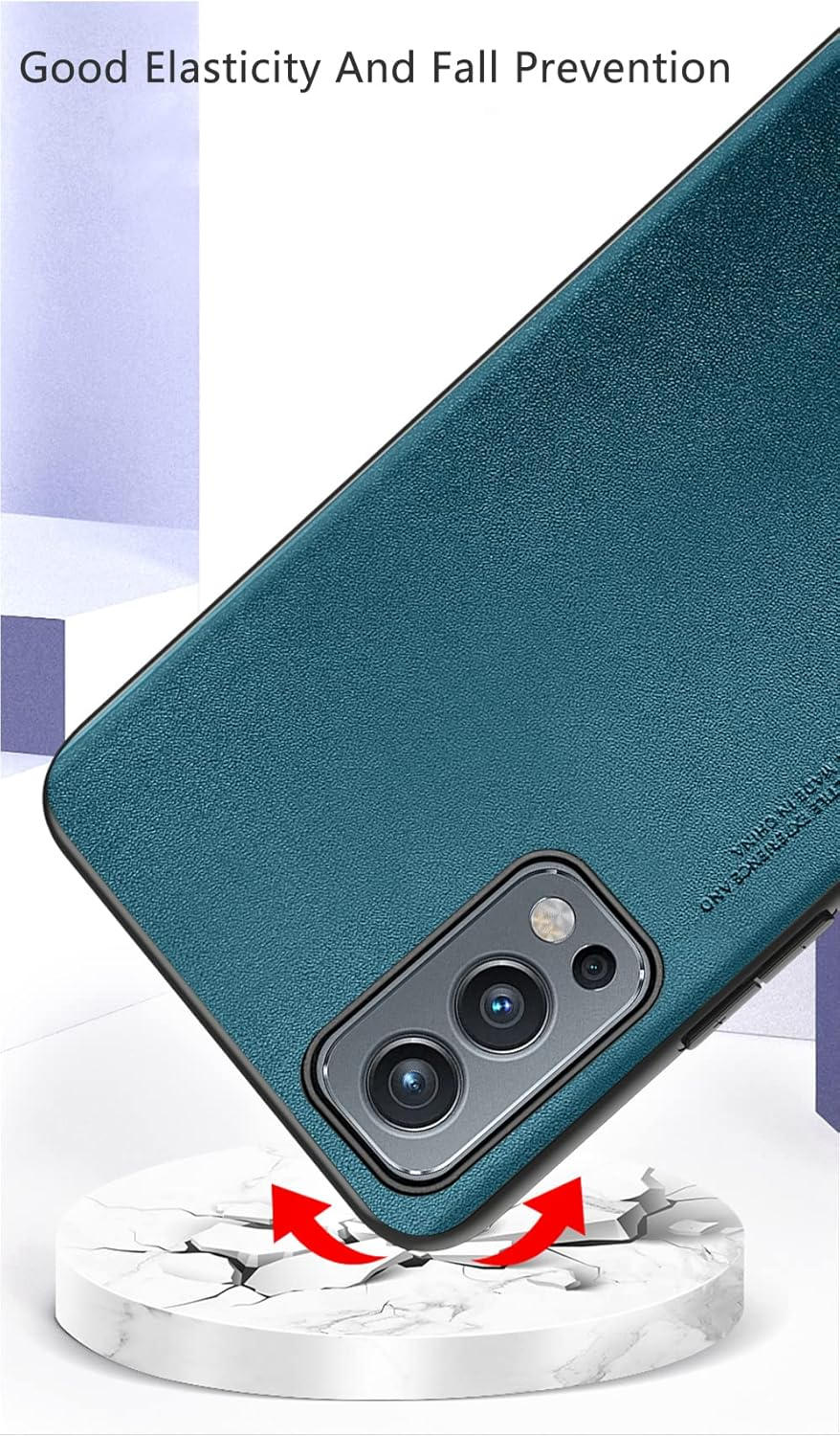 Puxssul for Oneplus Nord 2 5G Case, Soft TPU Synthetic Leather Case, Extremely Lightweight Ultralight Camera Protection Leather Case for Oneplus Nord 2 5G (Teal) image number 5